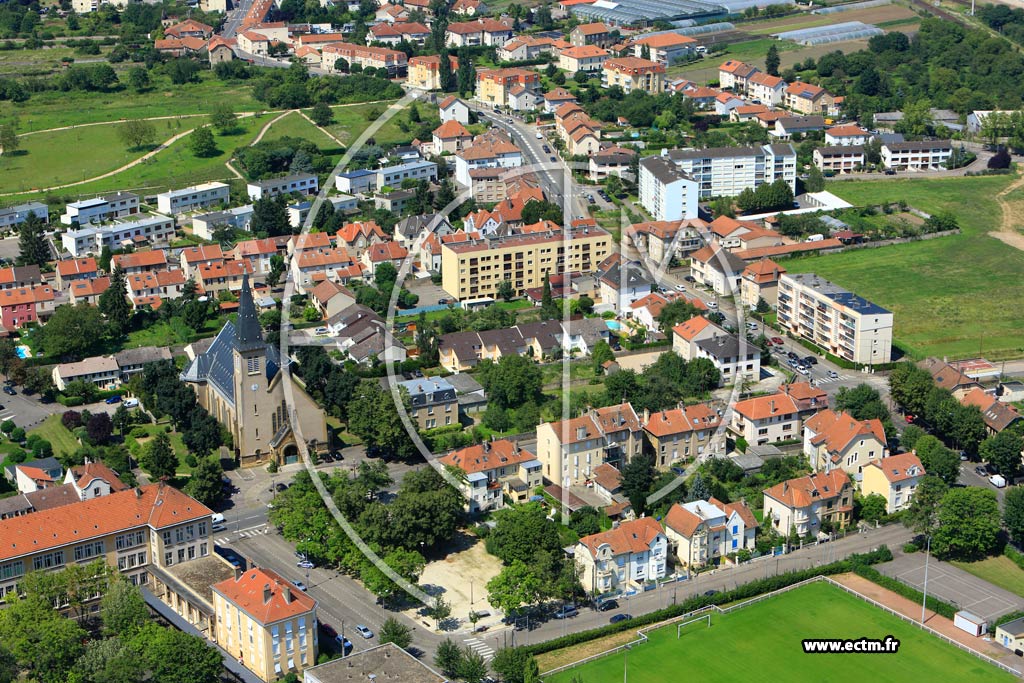 Photo arienne de Metz (Devant-les-Ponts)