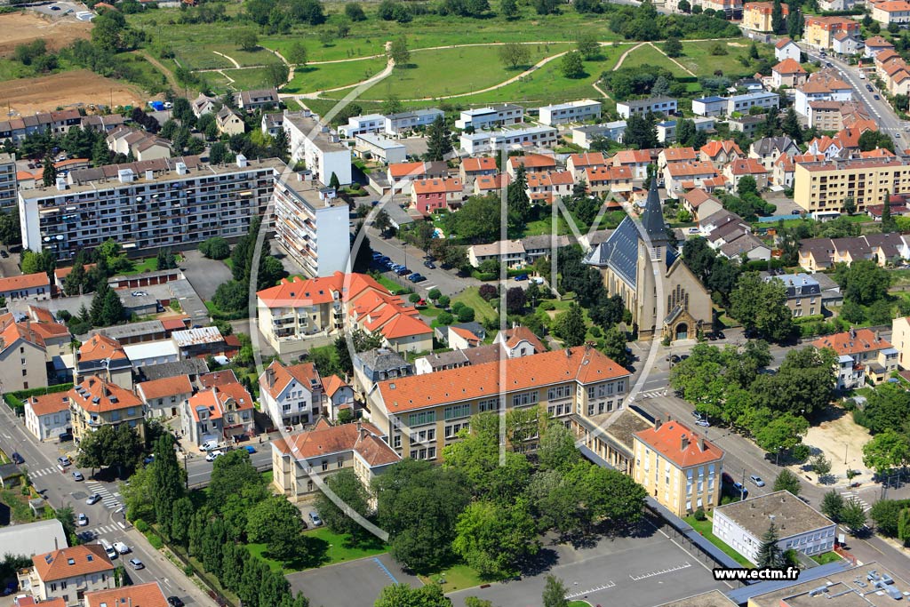 Photo arienne de Metz (Devant-les-Ponts)