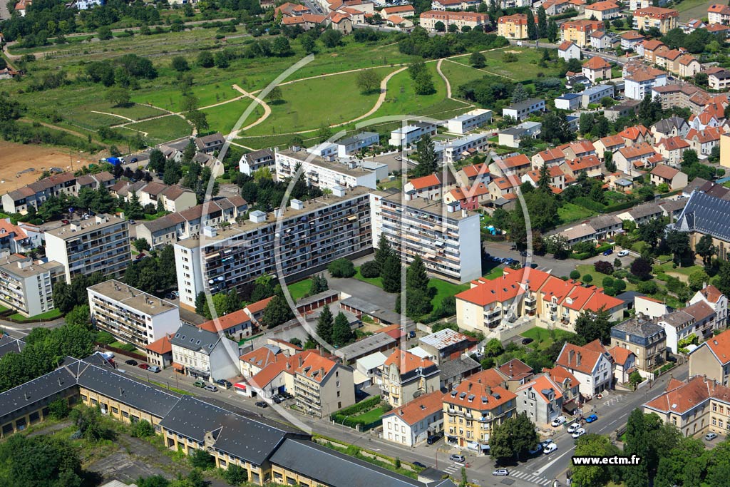 Photo arienne de Metz (Devant-les-Ponts)