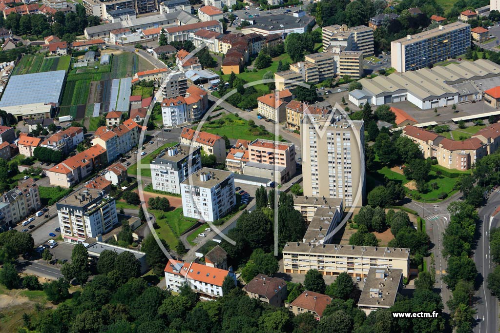 Photo arienne de Metz (Devant-les-Ponts)