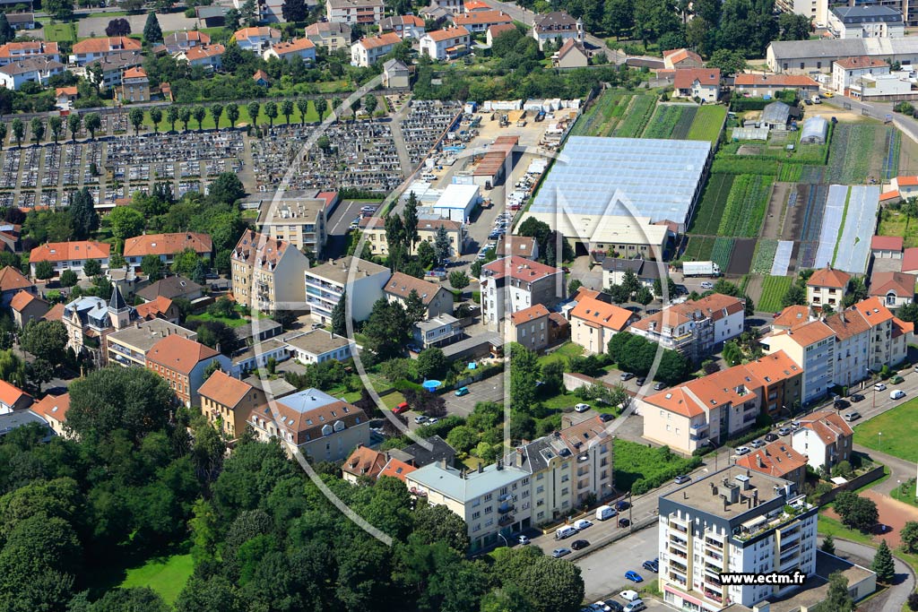 Photo arienne de Metz (Devant-les-Ponts)