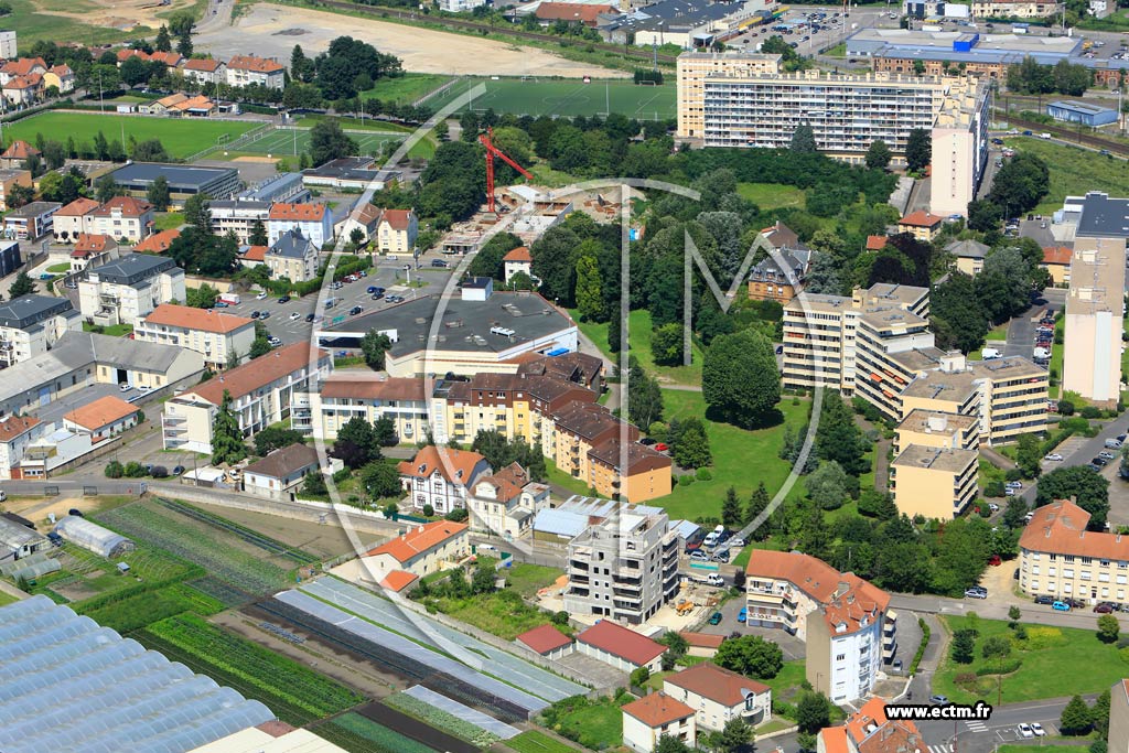 Photo arienne de Metz (Devant-les-Ponts)