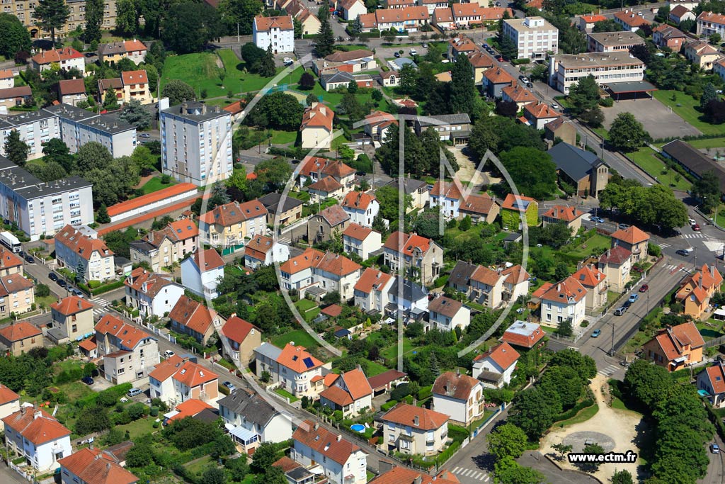 Photo arienne de Metz (Devant-les-Ponts)