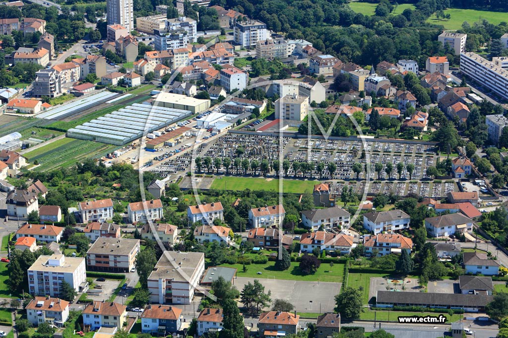 Photo arienne de Metz (Devant-les-Ponts)