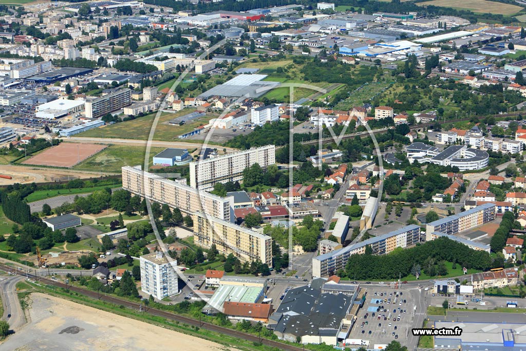 Photo arienne de Metz (Devant-les-Ponts)