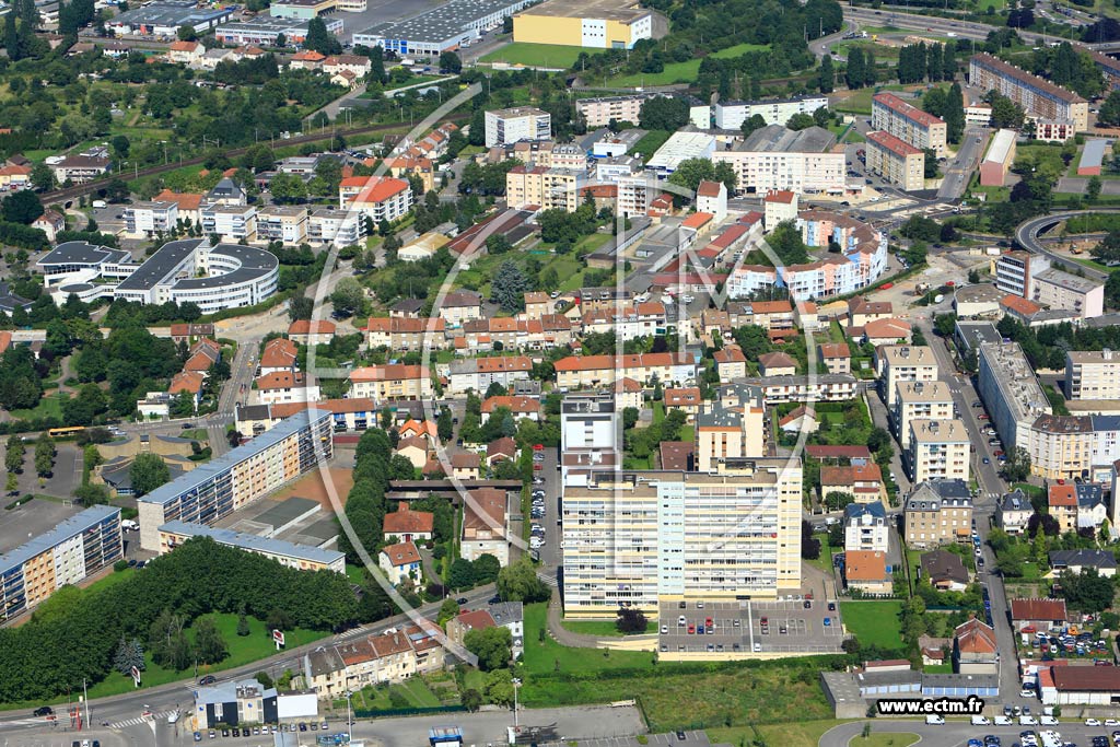 Photo arienne de Metz (Devant-les-Ponts)