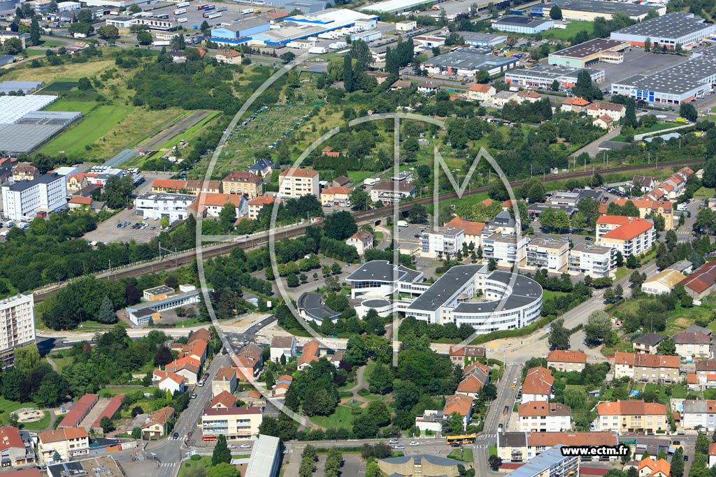 Photo arienne de Metz (Devant-les-Ponts)