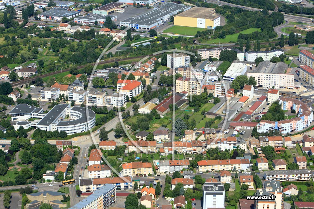 Photo arienne de Metz (Devant-les-Ponts)