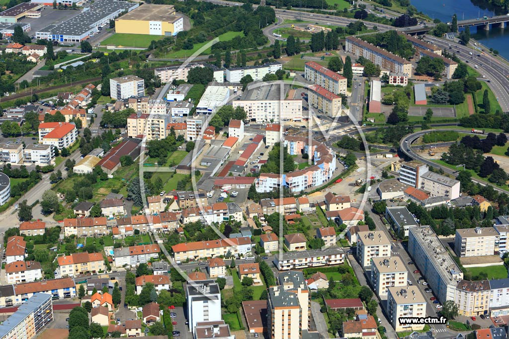 Photo arienne de Metz (Devant-les-Ponts)