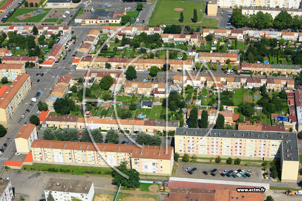 Photo arienne de Metz (Saint Eloy)