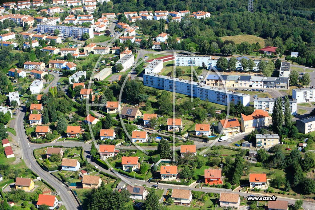 Photo arienne de Hombourg-Haut (Cit des Chnes)