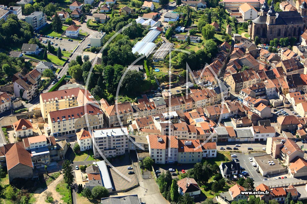 Photo arienne de Saint-Avold (Centre Ville)