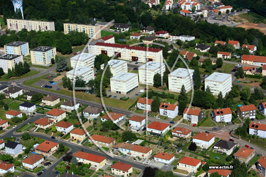 Photo arienne de Saint-Avold (La Carrire)