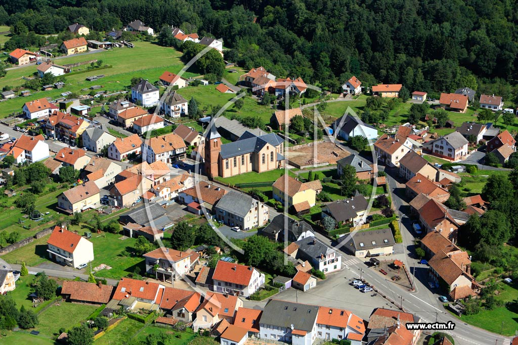 Photo arienne de Dabo (Schaeferhof)