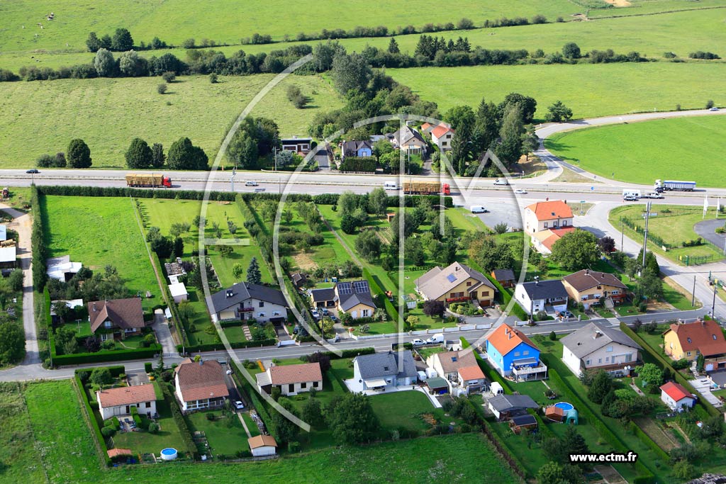 Photo arienne de Hommarting (Le Kirlesberg)