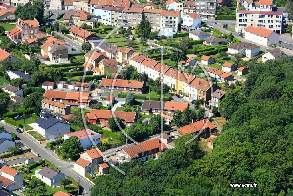 Photo arienne de Longwy (Tivoli)