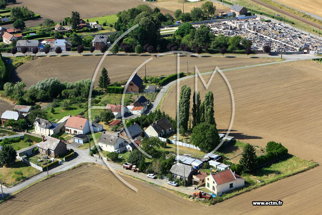 Photo arienne de Flavy-le-Martel