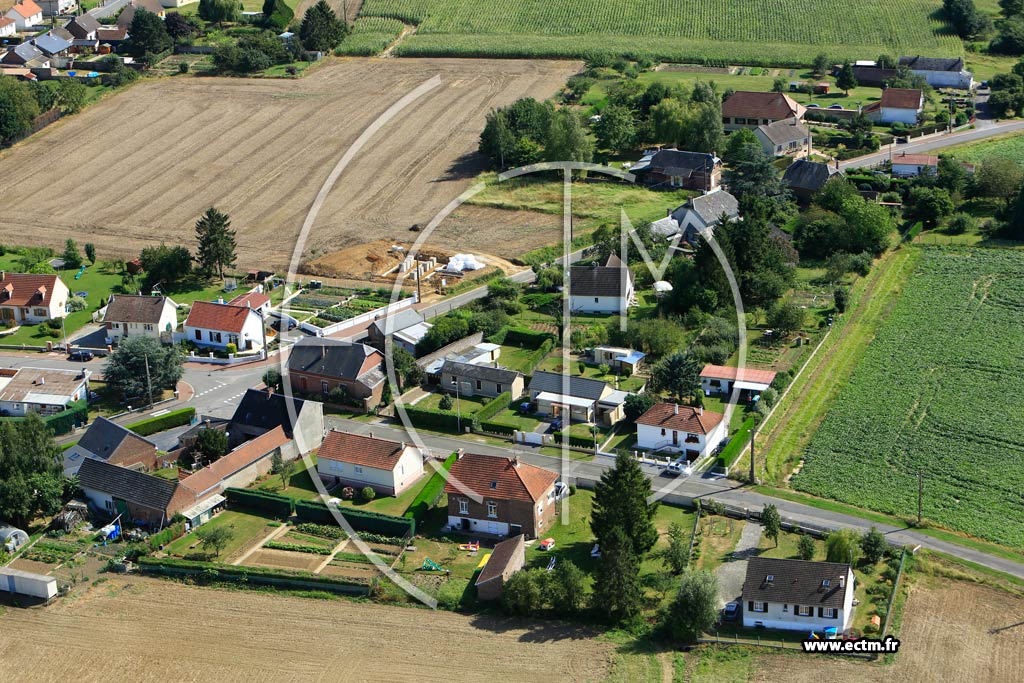 Photo arienne de Flavy-le-Martel