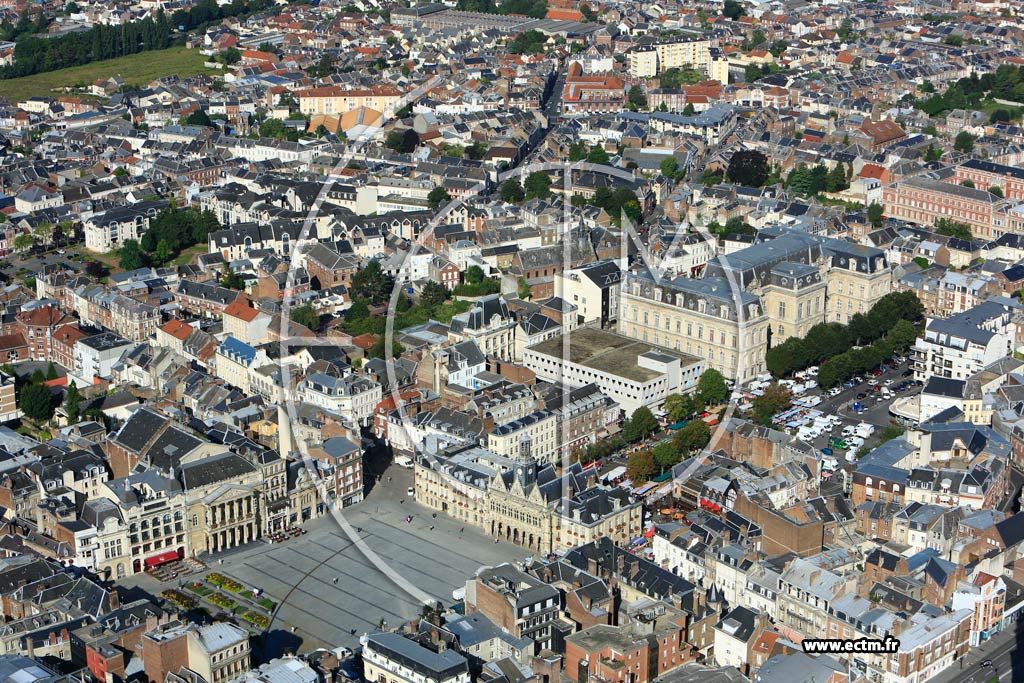 Photo arienne de Saint-Quentin (Centre Ville)