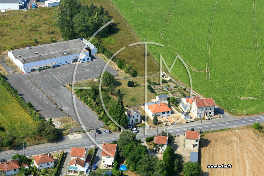 Photo arienne de Saint-Erme-Outre-et-Ramecourt (La Maison Bleue)