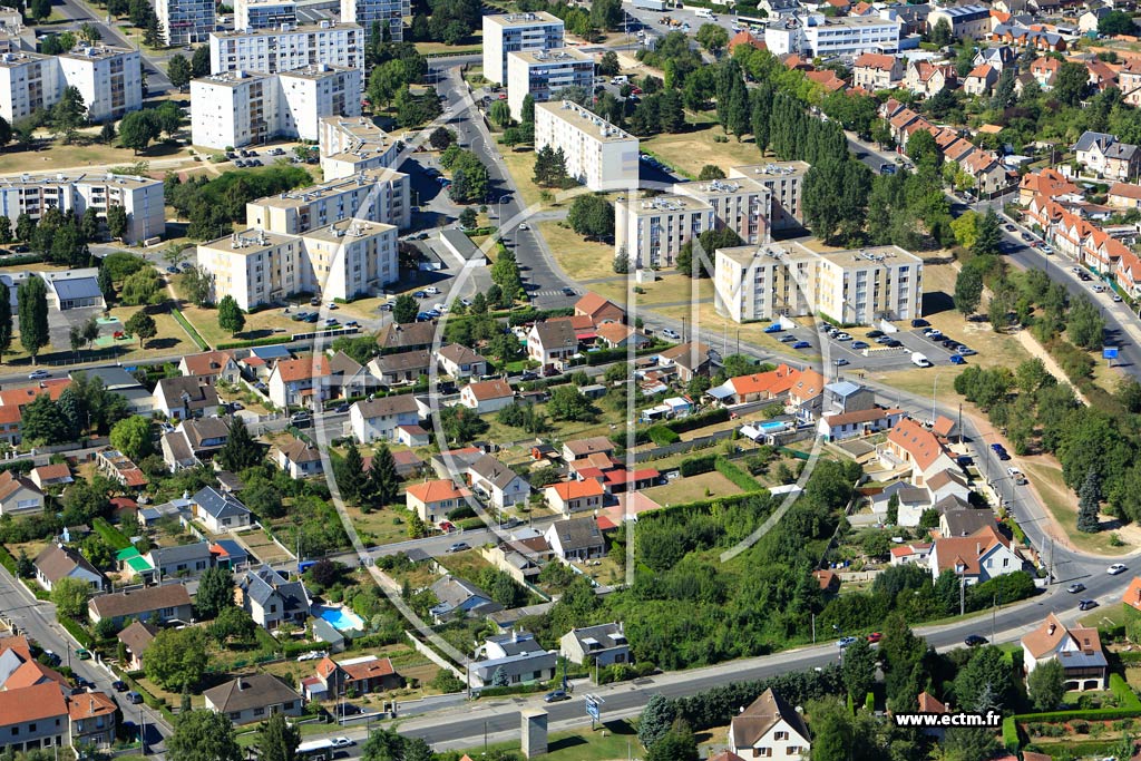 Photo arienne de Soissons