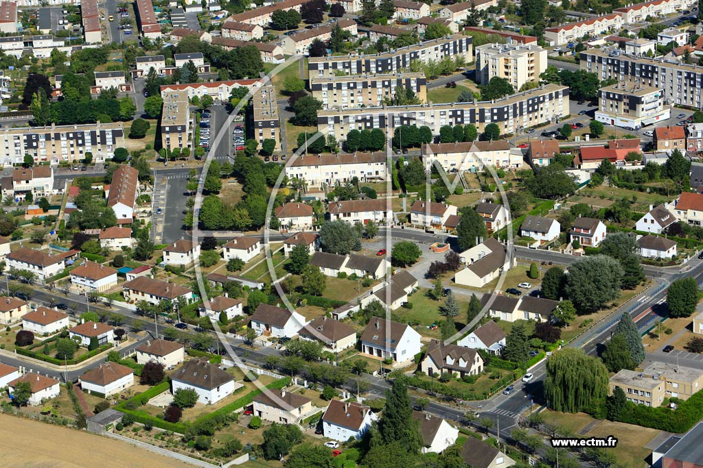 Photo arienne de Soissons