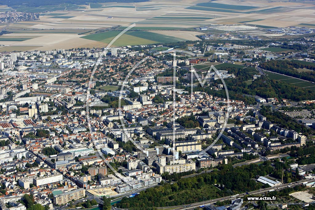 Photo arienne de Reims (Saint-Rmi)