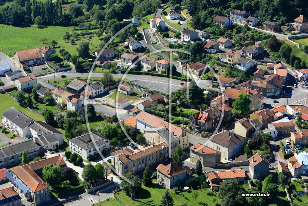 Photo arienne de Clermont-en-Argonne