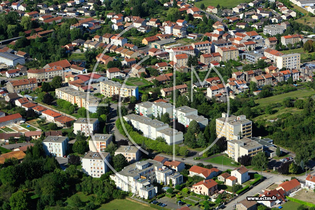 Photo arienne de Verdun (Avenue du Luxembourg)