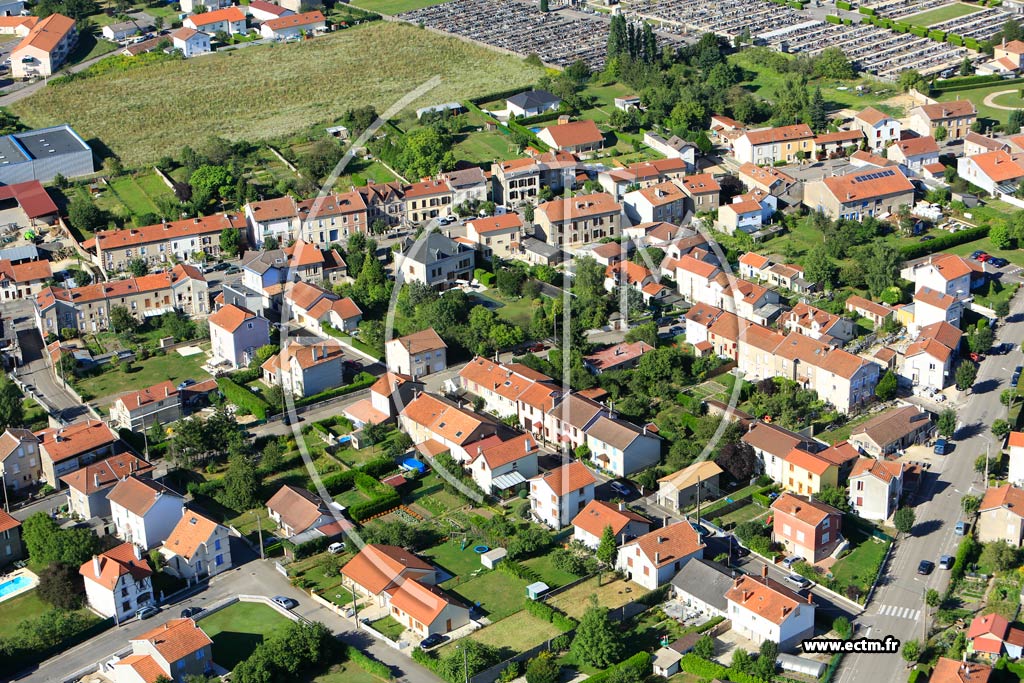 Photo arienne de Verdun (Faubourg du Pav)