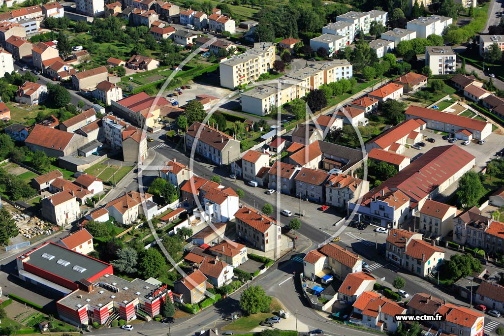 Photo arienne de Verdun (Miribel)