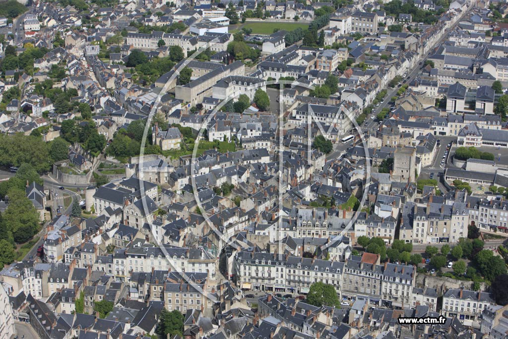 Photo arienne de Blois (Chteau Commerce)