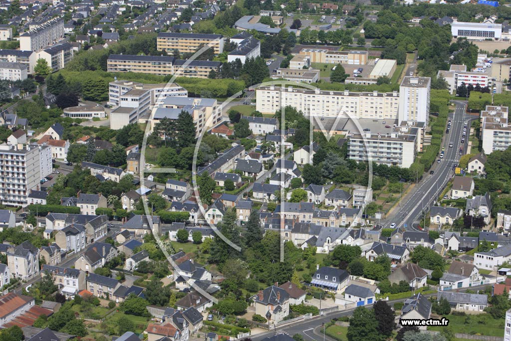 Photo arienne de Blois (Hpital)