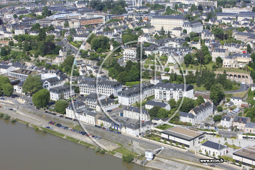 Photo arienne de Blois (Verdun Tuileries)