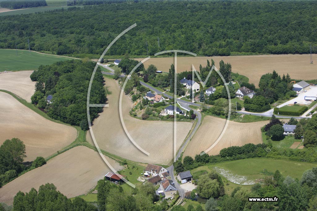 Photo arienne de Saint-Lubin-en-Vergonnois (Route d'Orchaise)