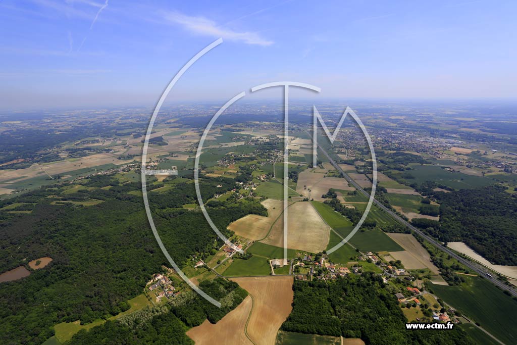 Photo arienne de Beaumont (Puy Gachet)