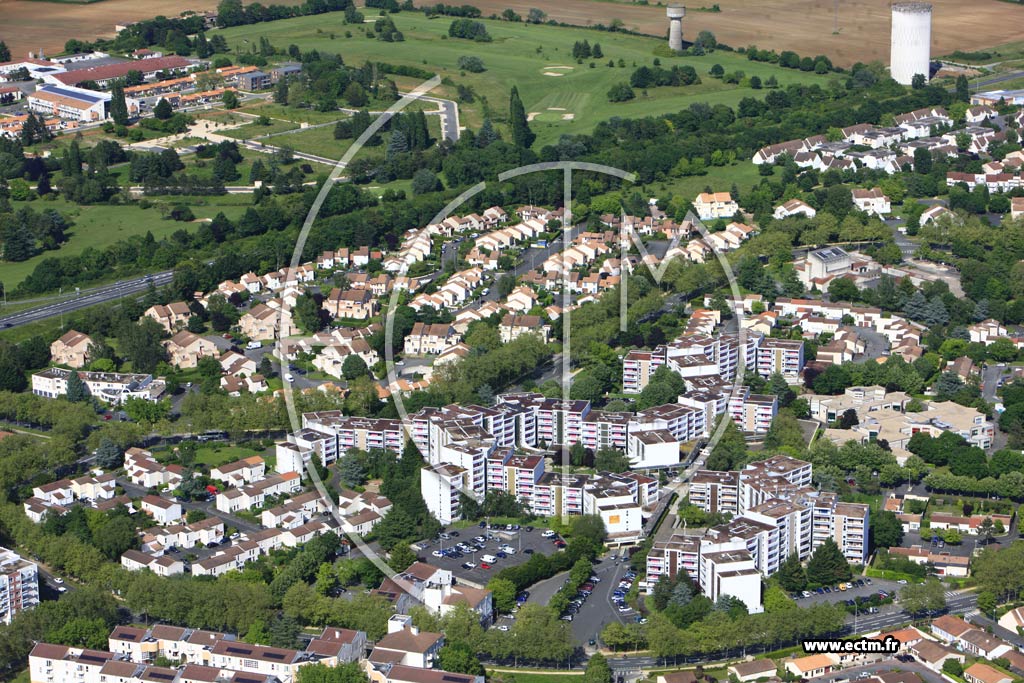 Photo arienne de Poitiers (Beaulieu)