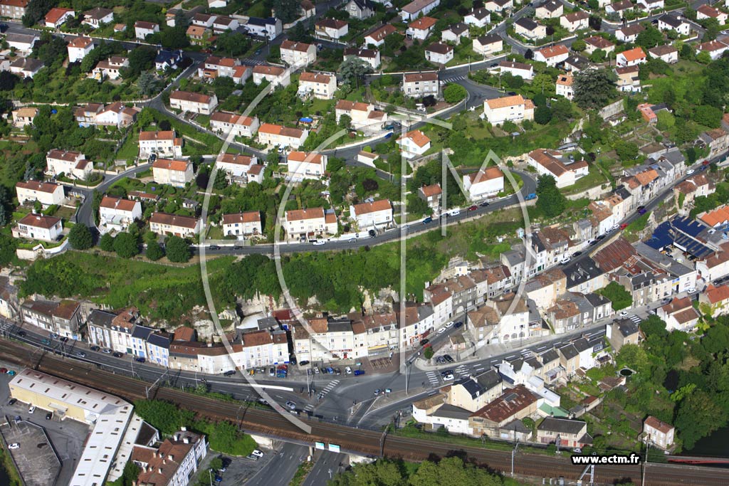 Photo arienne de Poitiers (Les Rocs)