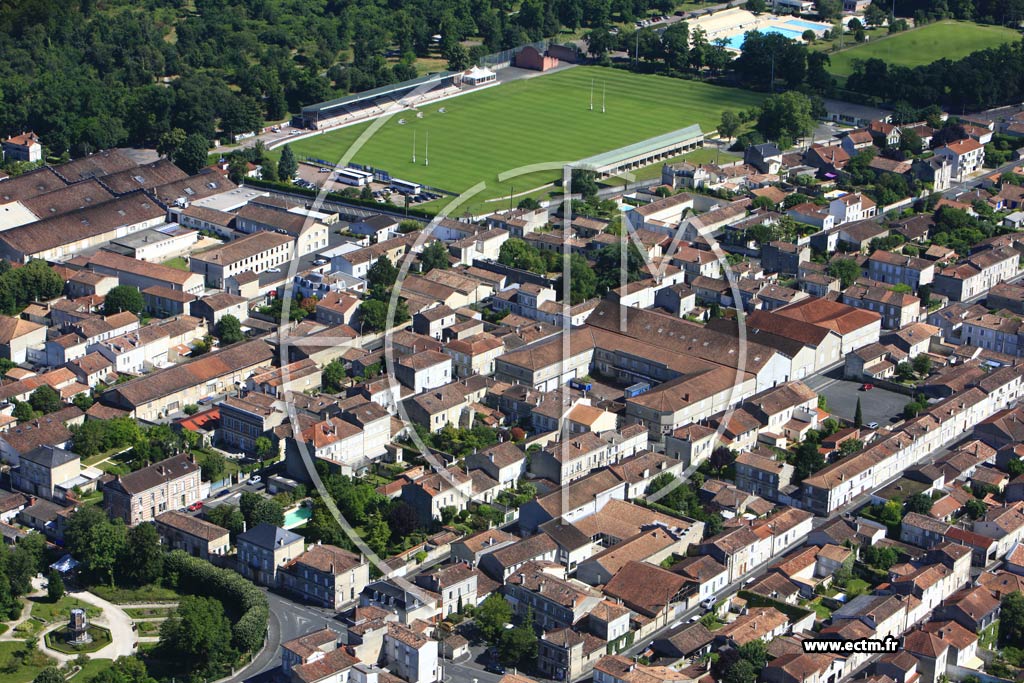 Photo arienne de Cognac (Htel de Ville)