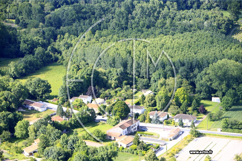 Photo arienne de Gensac-la-Pallue