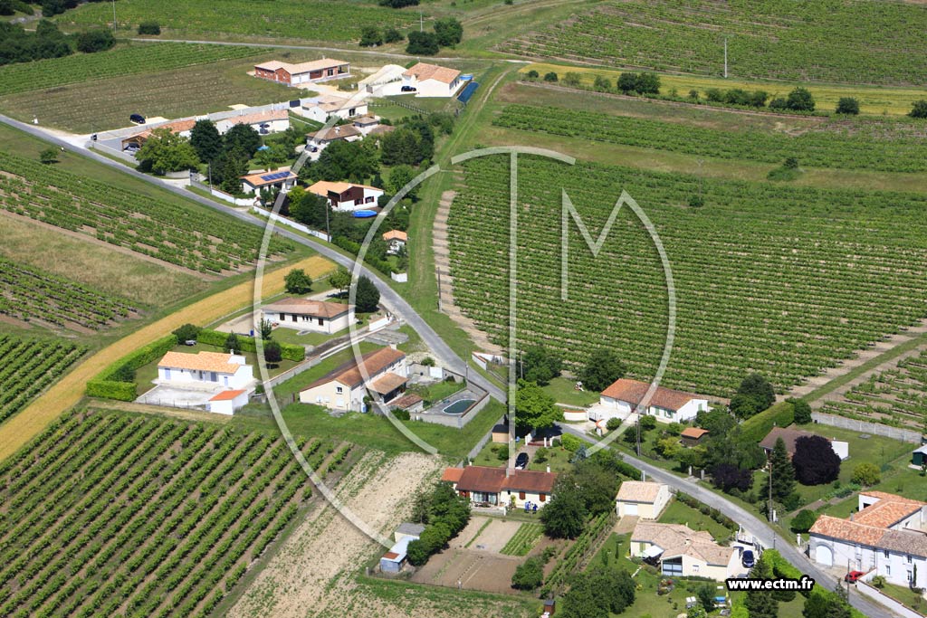 Photo arienne de Mainxe (L'Abbaye)