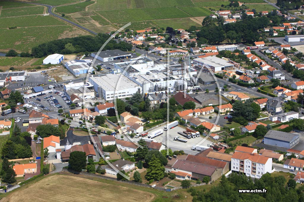 Photo arienne de Vallet (La Gare)