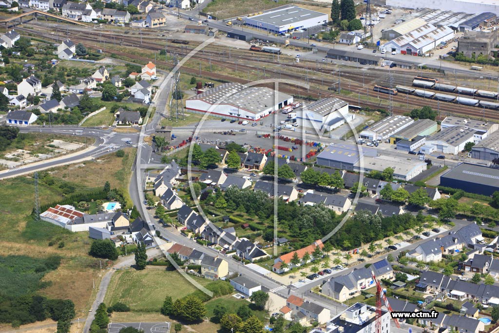 Photo arienne de Saint-Nazaire (Herbins Gare)