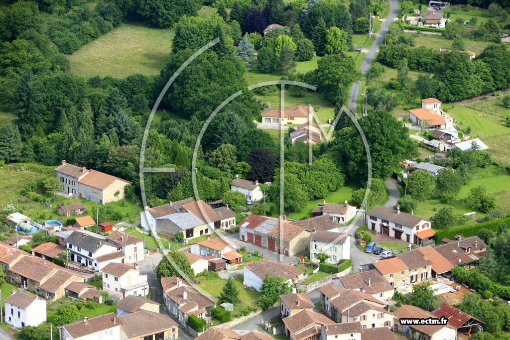 Photo arienne de Oradour-sur-Glane