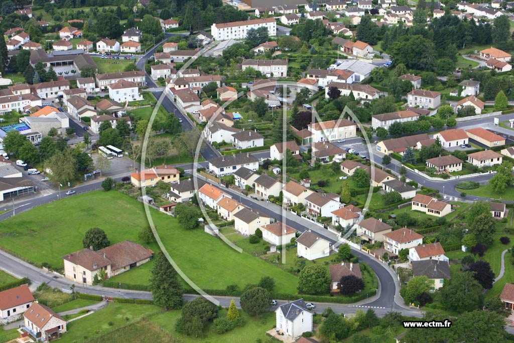 Photo arienne de Oradour-sur-Glane