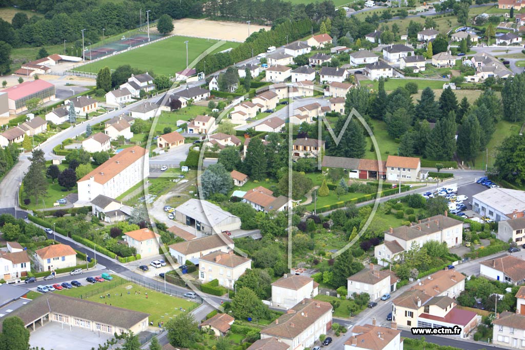 Photo arienne de Oradour-sur-Glane