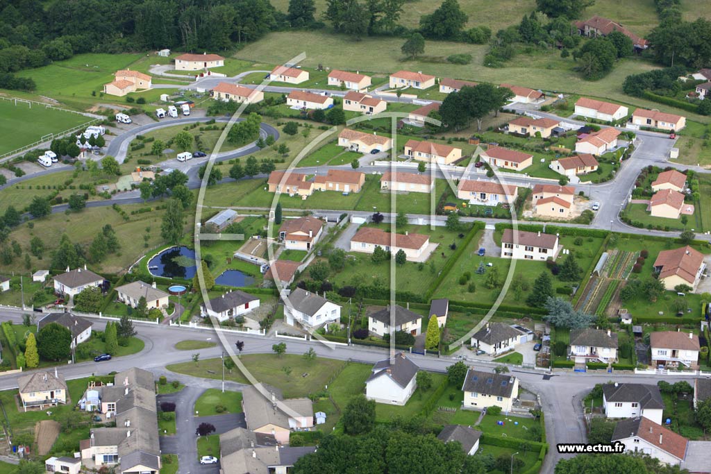 Photo arienne de Oradour-sur-Glane