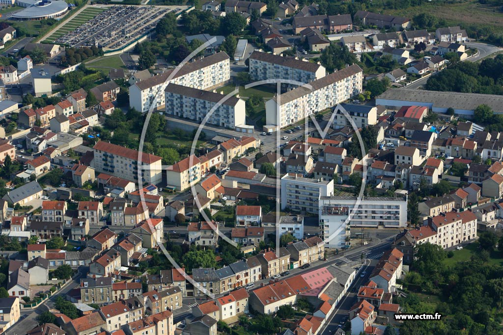 Photo arienne de pernay (La Villa)