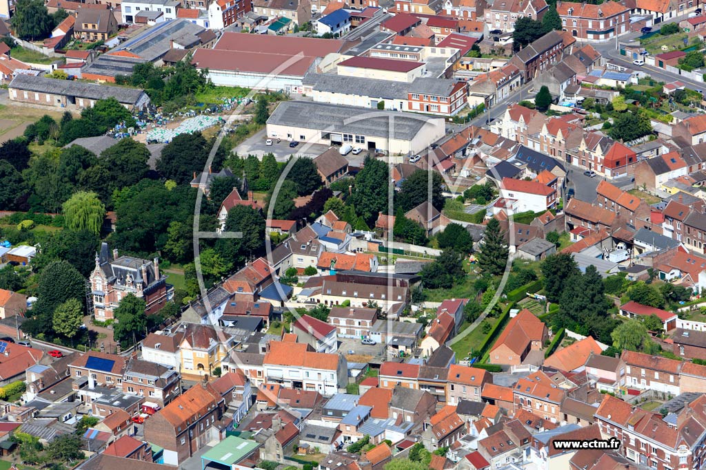 Photo arienne de Annullin (Quartier de l'Eglise)