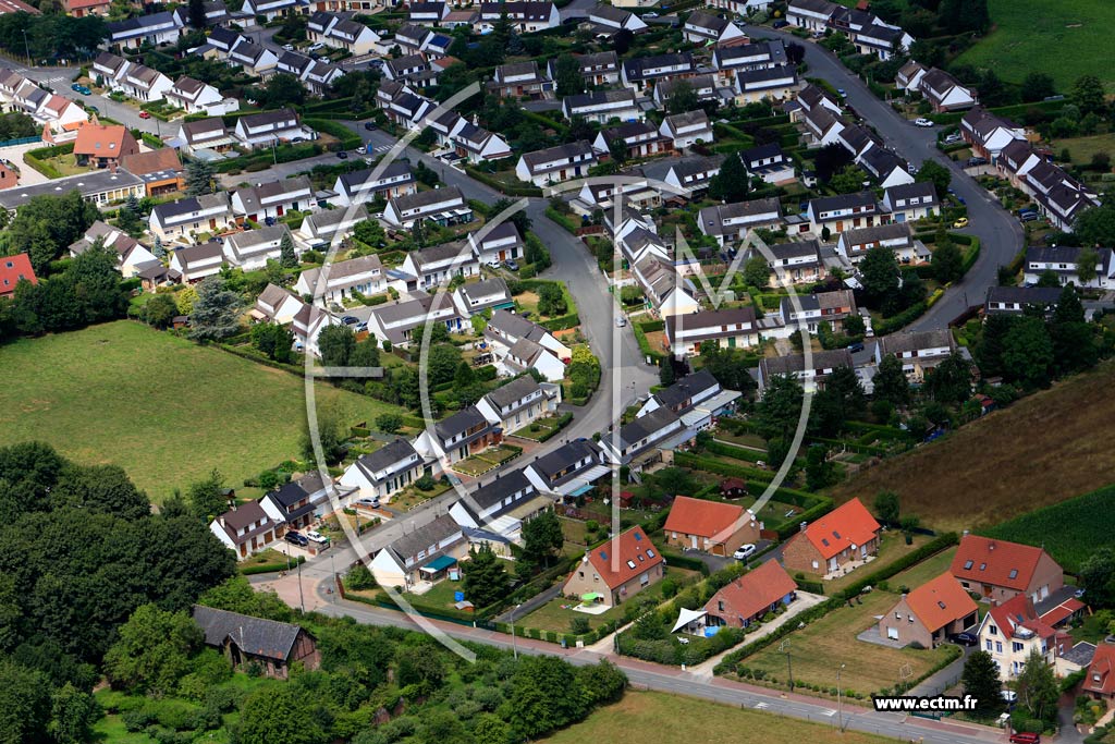 Photo arienne de Attiches (Quartier de la Rue du Moulin)